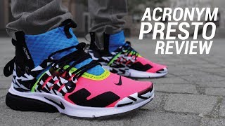 Acronym X Nike Presto Mid 2018 Review On Feet amp Giveaway [upl. by Riamu]