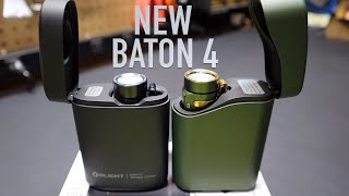 Olight Baton 4 Premium Charging Case vs Baton 3 [upl. by Aicelav938]