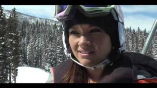 2010 Hooters Calendar Britney Johnson Snowboarding Revolution [upl. by Ahsekahs]