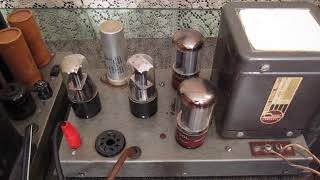 Heathkit W2 mono tube amplifier Altec peerless transformer DEM0 [upl. by Uwton]