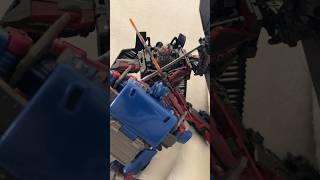 Transformers Optimus prime vs Sentinel prime stop motion fight DOTM transformers [upl. by Dalohcin]