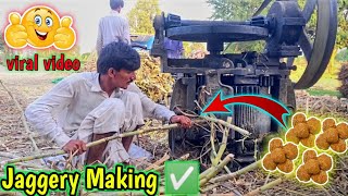 Jaggery Making Process 🧐  Traditional Jaggery Making ✅  Wait For End 🔚 [upl. by Ahsilek]