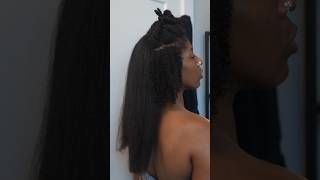 SALON BLOWOUT AT HOME ON TYPE 4 NATURAL HAIR [upl. by Litsyrk335]