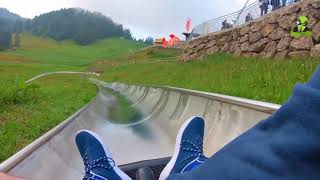 Onride Stuckli Run  Sommerrodelbahn  Hochstuckli  Schweiz [upl. by Ydnab]