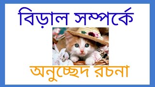 বিড়াল রচনা  বিড়াল অনুচ্ছেদ  Biraler Rachana in Bengali  Cat Essay in Bengali [upl. by Dorion]