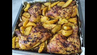 Cuisses de poulet et pomme de terre au four [upl. by Atirys]