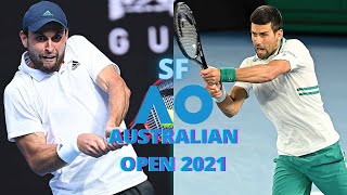 Novak Djokovic vs Aslan Karatsev Australian Open SEMIFINALS 2021 FULL MATCH HIGHLIGHTS [upl. by Alihet]