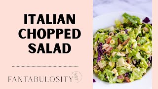 Italian Chopped Salad Recipe [upl. by Esinet952]