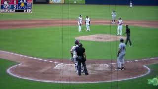 Kannapolis manager Pat Leyland ejected from game vs Fayetteville after arguing fair ball call [upl. by Ceporah]