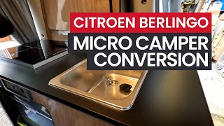 Citroen Berlingo Micro Campervan Conversion  Alternative Storage Unit [upl. by Mount558]