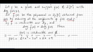 Group Theory 78 Irreducibility tests [upl. by Enylrac]