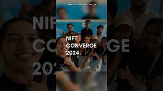 NIFT converge’24 minivlog niftlife designcollege converge commentary niftniftpanchkula [upl. by Willey875]