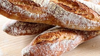 Baguettes caseras ¡Sin amasar [upl. by Hanleigh]