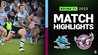 Cronulla Sharks vs ManlyWarringah Sea Eagles  Match Highlights [upl. by Ailic]