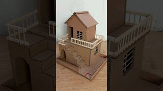 Amazing House With Cardboard For School project [upl. by Einttirb]