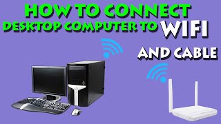 HOW TO CONNECT DESKTOP COMPUTER TO WIFI AND CABLE  PAANO IKONEKTA ANG PC SA WIFI INTERNET [upl. by Harmon612]