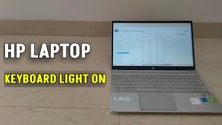 Keyboard Light ON HP Laptop  Product Reviews  How to turn on keyboard light on hp laptop [upl. by Valerie]