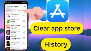 Clear app store history  IPhone app delete [upl. by Schmitz890]