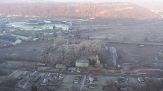 Weirton Steel BOP Demolition 392019 Drone View [upl. by Anigar]