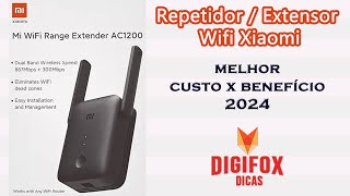 Repetidor de sinal WIFI XIAOMI MI AC1200 extensor de rede  Análise e configuração [upl. by Laraine]