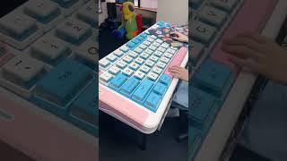 😮Who wanna try the BIGGEST keyboard for gaming 🤩 From MCHOSE X75 V2 mechanical keyboard keyboard [upl. by Sidnac]