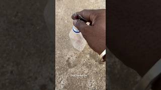 Water Bottle With Cracker Experiment 🔥 shorts expiriment fireworks [upl. by Acemahs]