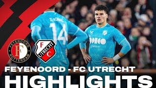 Bekertoernooi eindigt voor FC Utrecht tegen Feyenoord 🫤  HIGHLIGHTS [upl. by Eimme]