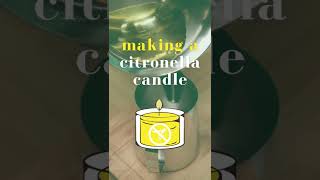 How do I make a Citronella Candle 🚫 🐝 [upl. by Saticilef176]