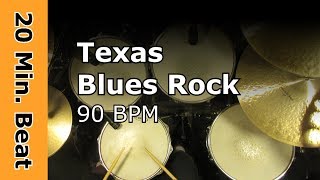 Texas Blues Rock Drum Track 90 BPM 20 Minute Drum Loop [upl. by Ide961]