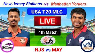 USA T20 Live  NJS vs MAY Live  USA T20 Live Match  USA T20 Minor League Cricket  Prediction [upl. by Sonia]