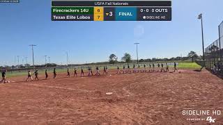 Firecrackers 14U  Texas Elite Lobos 20241123 [upl. by Nickles771]