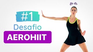 AEROHIIT PARA QUEIMAR 500 CALORIAS  EMAGREÇA RÁPIDO [upl. by Aihsilef]