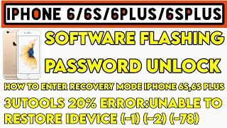 How to Flash iphone 66S78X11 How to Enter Recovery Mode on iphone 6 6s Hard Reset Unlock icloud [upl. by Gensler139]