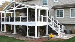 How We Build and Install a Custom Paver Patio Steps and Walls from Unilock Pavers [upl. by Enomahs]