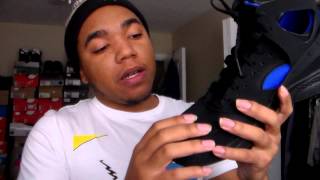 Nike Air Flight Huarache blackblue lyon review [upl. by Alekat903]