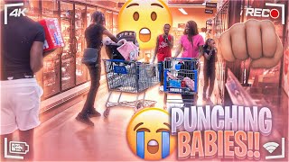 PUNCHING BABIES IN PUBLIC PRANK PT4 [upl. by Lori]