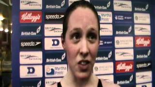 Hannah Miley wins 400m Medley gold on the final day of the 2011 British Gas Swimming Champs [upl. by Arakahs65]