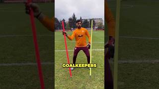 How Goalkeepers Improve Reaction Time with Two Sticks  Pro Tips viralfactsfootballfactsfacts [upl. by Seve]