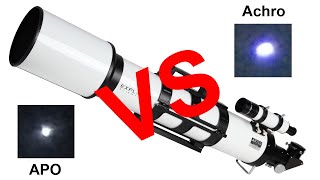 APO vs Achro What is the difference between an Achromatic and Apochromatic refractor telescope [upl. by Farrington]