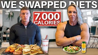 I swapped diets with the WORLD’S STRONGEST WOMAN 7000 calories [upl. by Souza]