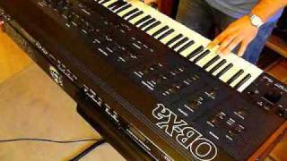 Oberheim OBXa Analog Synthesizer 1980 single sound demo [upl. by Noterb]