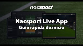 Guía rápida de inicio de Nacsport Live [upl. by Anaujd220]