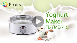 Flora Yoghurt Maker FLYME715 Making Yoghurt [upl. by Ahs181]