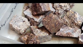 Cutting Birds Eye Rhyolite on a Tile Saw [upl. by Lennahc]