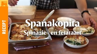 Spanakopita  spinazie en fetataart [upl. by Astrix]