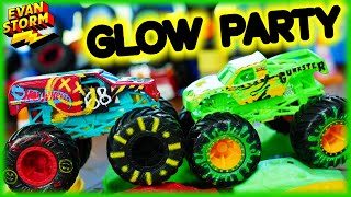 Monster Truck Live Glow Show and Toy Truck Competition [upl. by Forrer]