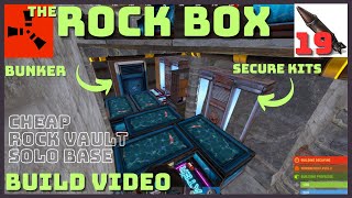 High Storage Rock Bunker  Rust Solo Rock Base Build Extra Secure Lockers in Rocks [upl. by Retepnhoj]