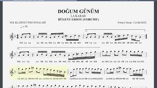 DOĞUM GÜNÜM BÜLENT ERSOY NOTA [upl. by Oirom]