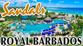 Sandals Royal Barbados FULL Tour Detailed WalkThrough Of AllInclusive amp AllSuite Resort [upl. by Sulienroc503]