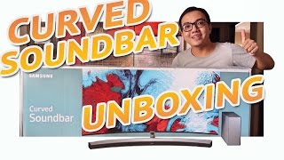 SAMSUNG Curved Soundbar UNBOXING 📦 [upl. by Mailliwnhoj]